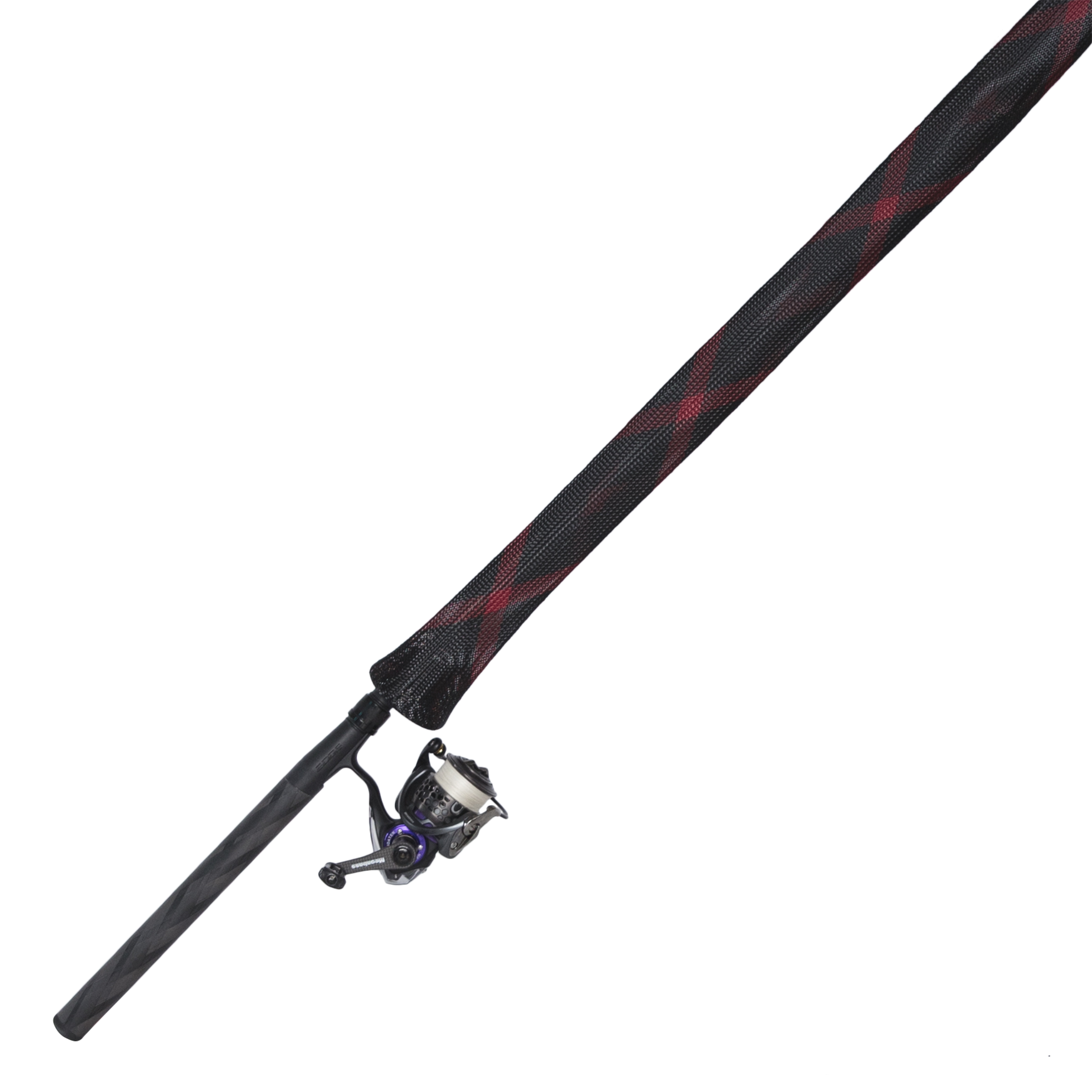 Purple Black Red Fishing Rod Sleeve 130cm Long Ideal for Fishing